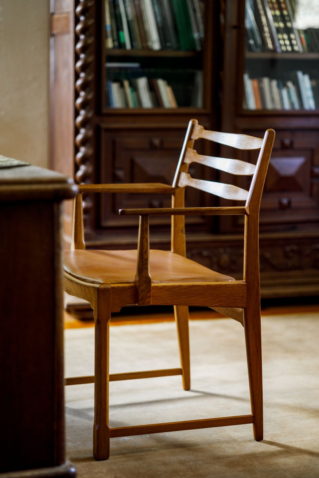 Vestervig Eriksen, Rare, Stamped Chair With Armrests. photo 500.0