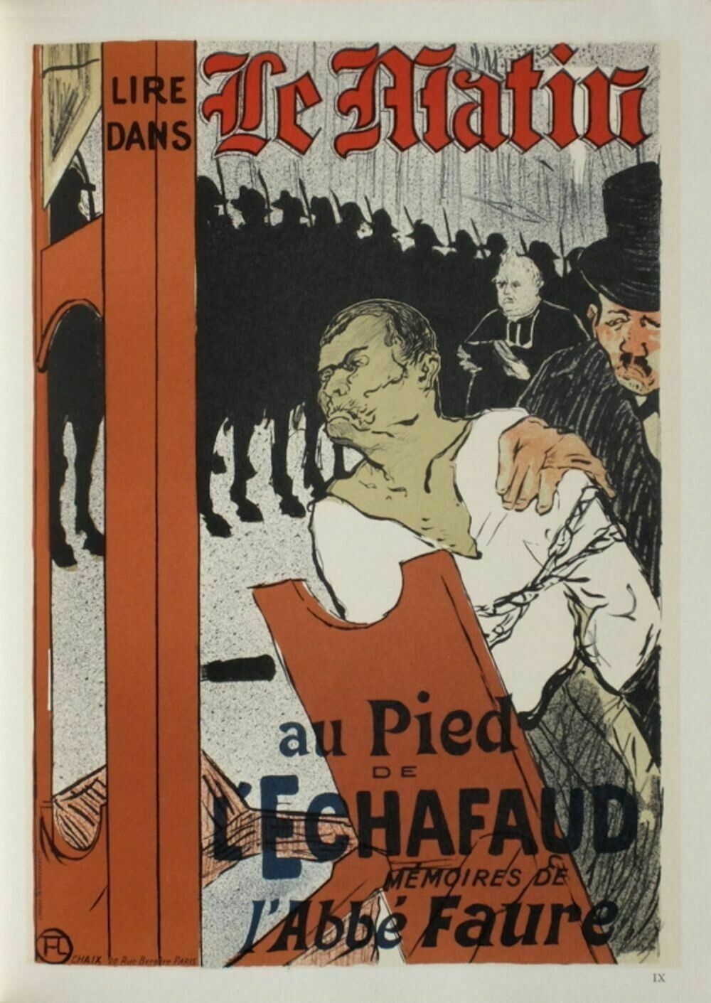 Henri Toulouse Lautr Ec   Lithograph On Vellum Le Matin 1967 Mourlot
