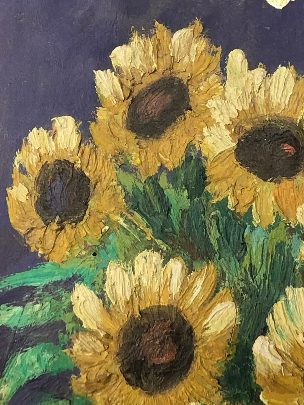 Danish Mid Century Oil Painting Signed Ha With Motive Of Vase With Yellow Flowers photo 205.0