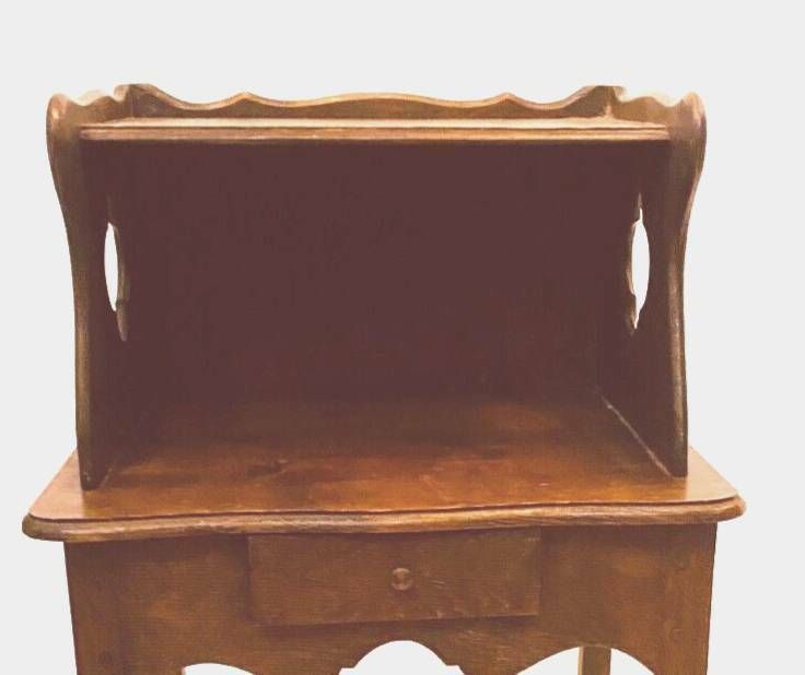 photo for sale Louis XV Style Bedside Table In Solid Oak 19th Century
