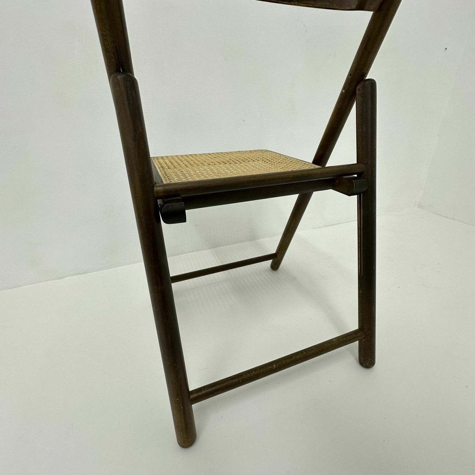 Vintage Folding Chair In Webbing And Wood By Habitat , 1980’s photo Furniture