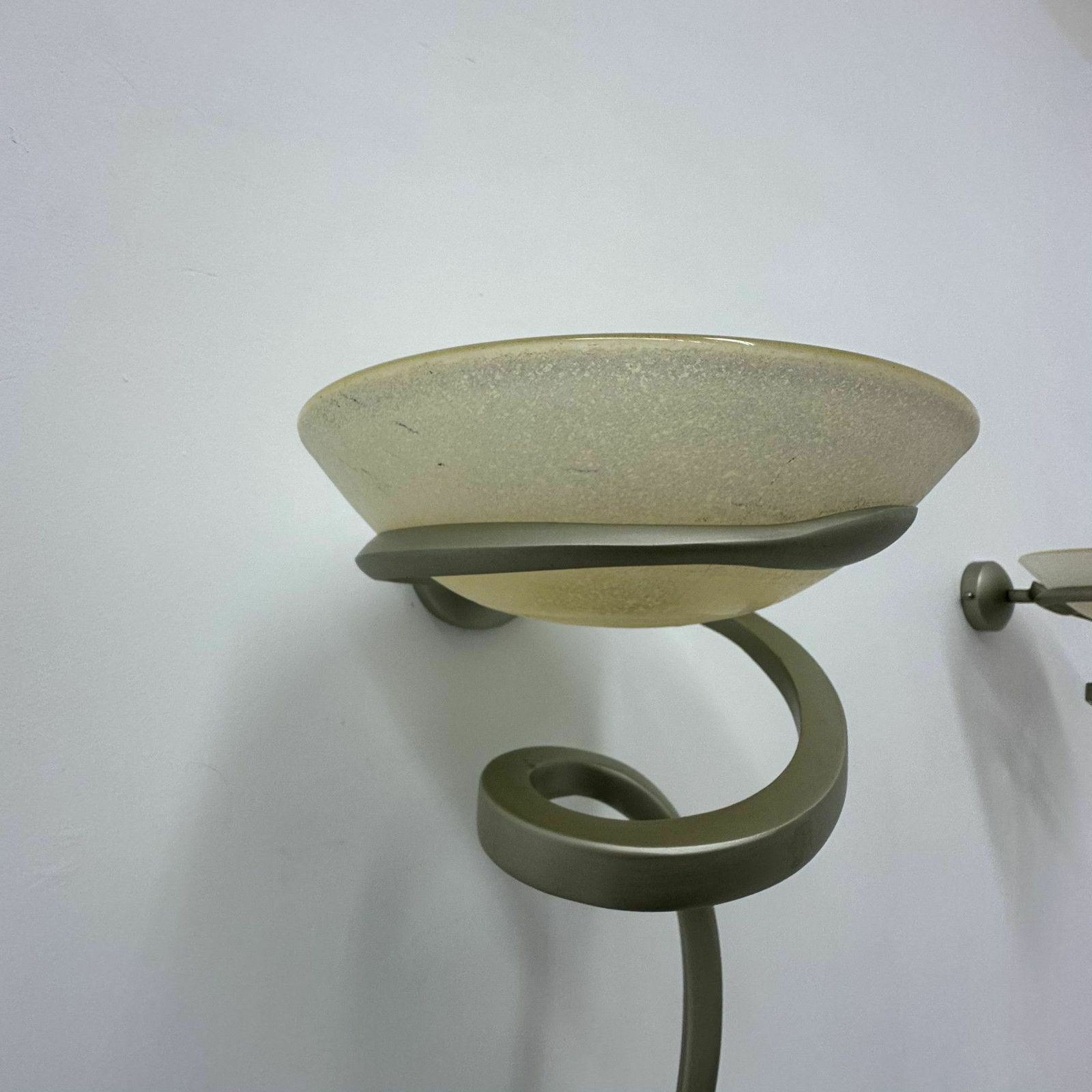 Pair Of “Teo” Wall Lamps In Aluminum And Glass, Enzo Ciampalini , 1970s photo vinterior
