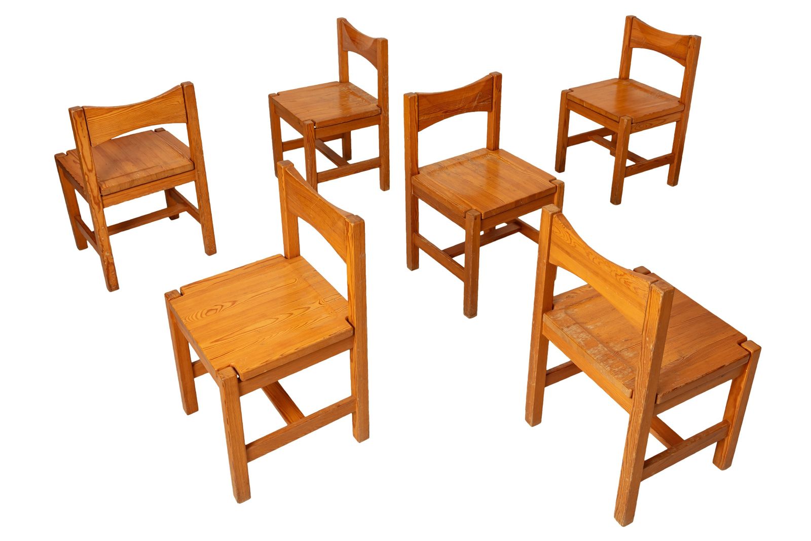 Set Of 6 Vintage Hongisto Chairs By Ilmari Tapiovaara For Laukaan Puu