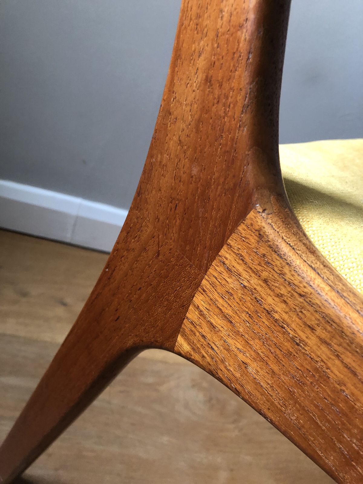 Midcentury Danish Set Of 5 Teak Dining Chairs By Kai Kristiansen C.1960 photo 1000.0