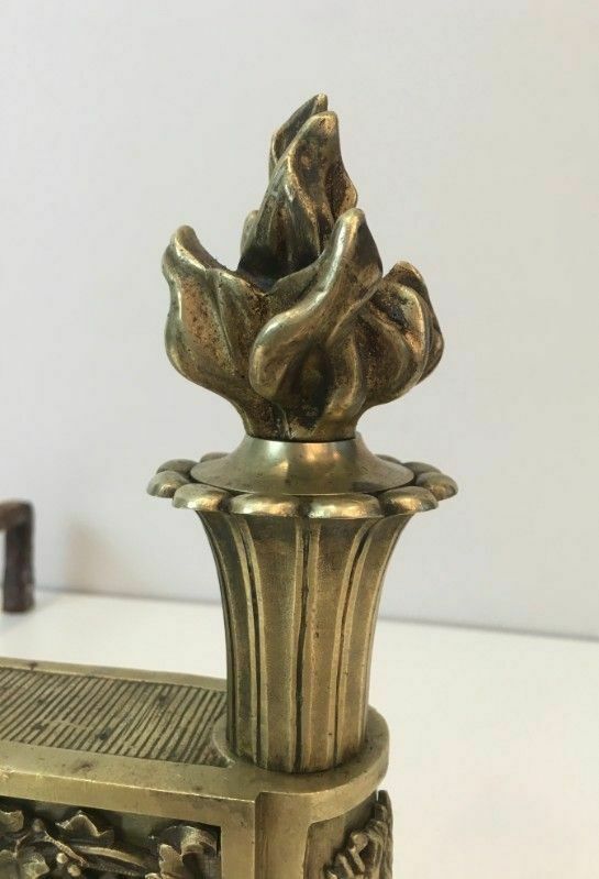 Pair Of Empire Period Bronze Andirons photo buy