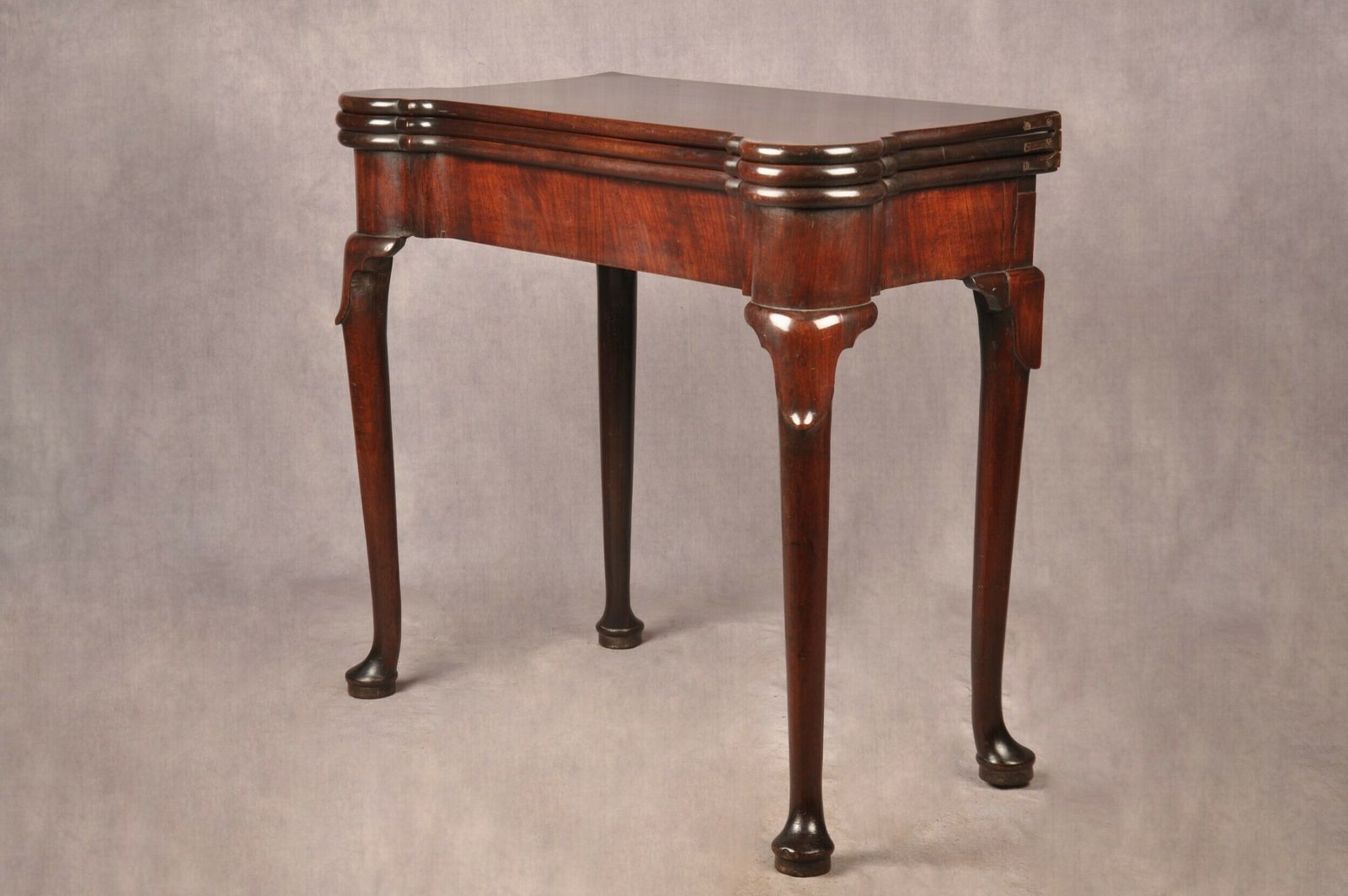 Rare 18th Century Mahogany Triple Top Card Table photo Furniture
