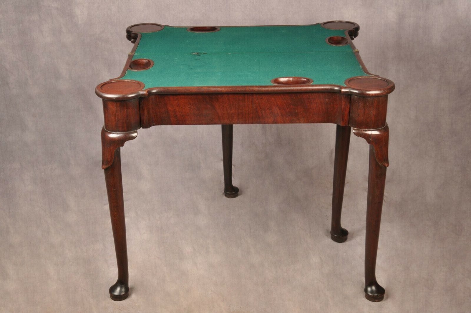 Furniture Rare 18th Century Mahogany Triple Top Card Table photo