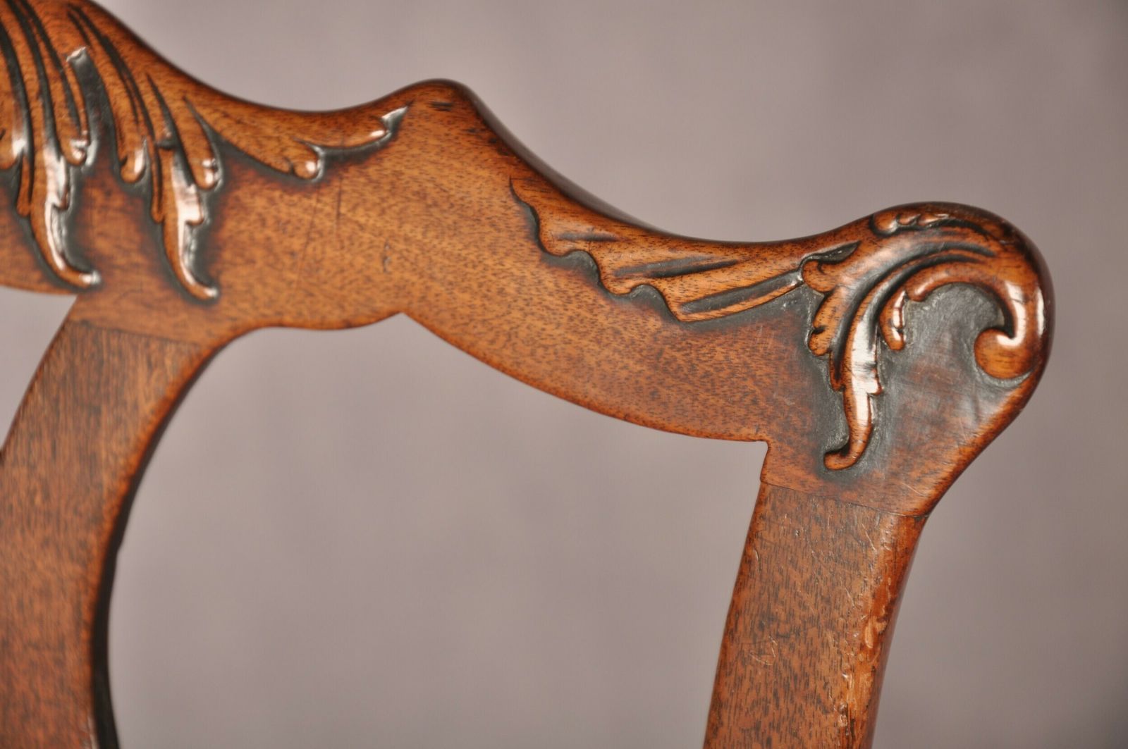 Fine Pair Of 18th Century Mahogany Chippendale Chairs photo for sale