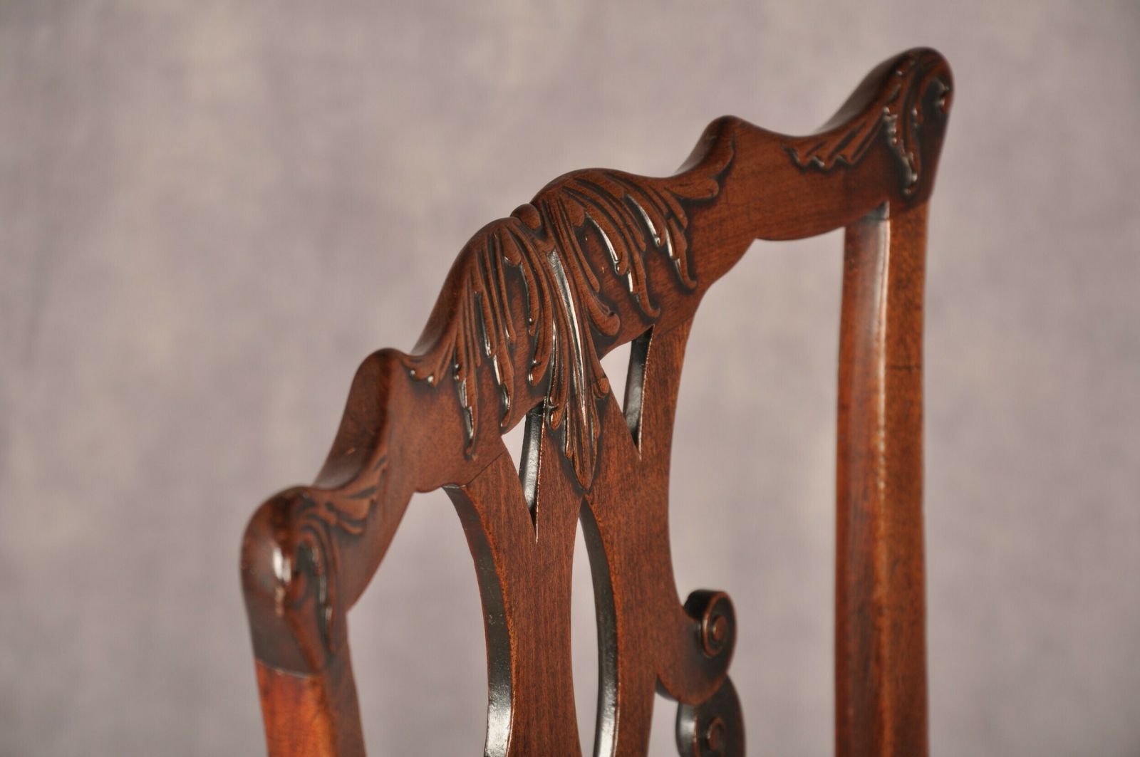Fine Pair Of 18th Century Mahogany Chippendale Chairs photo vinterior