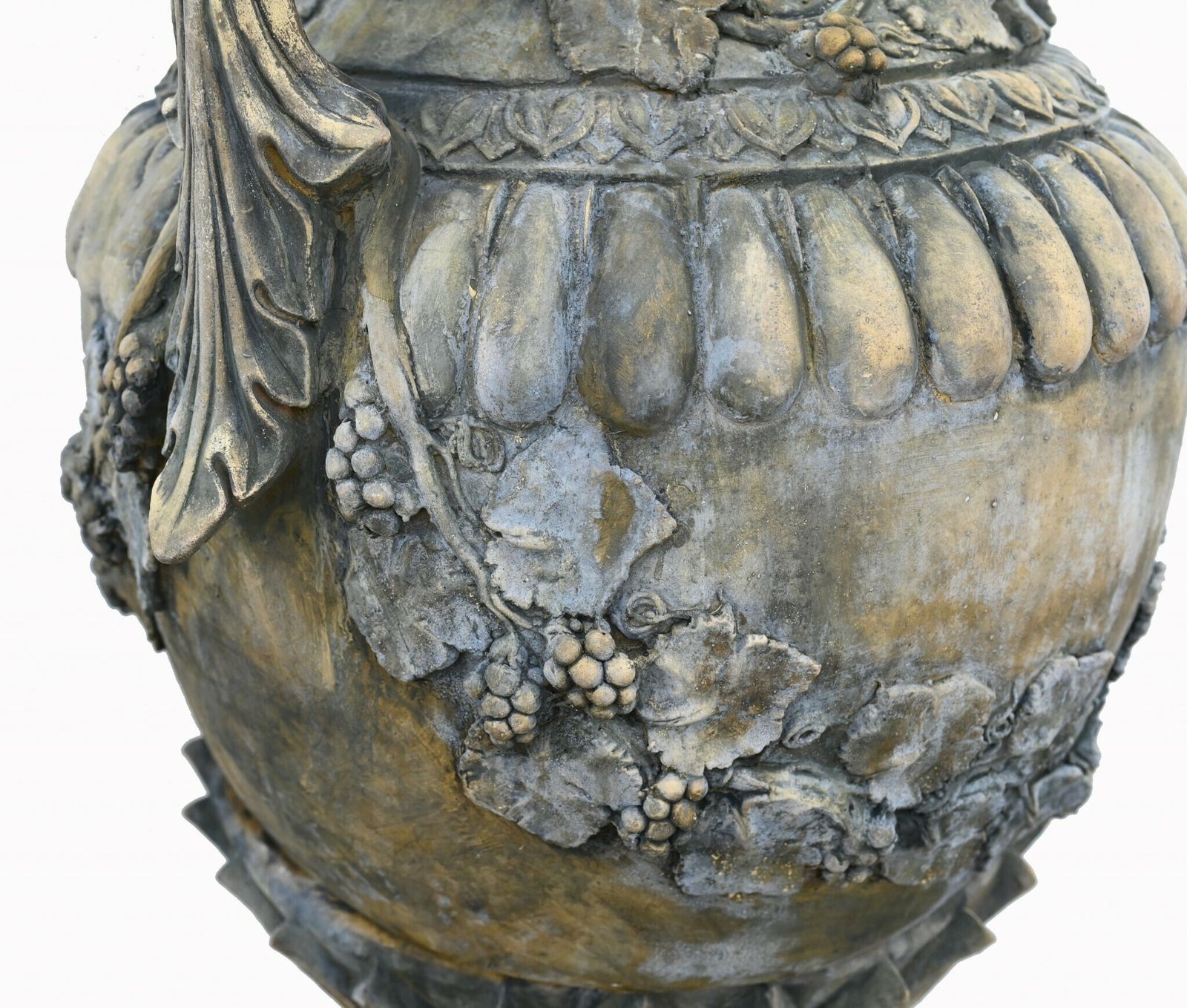 Pair Stone Garden Urns Classical Amphora English Garden Vase photo buy