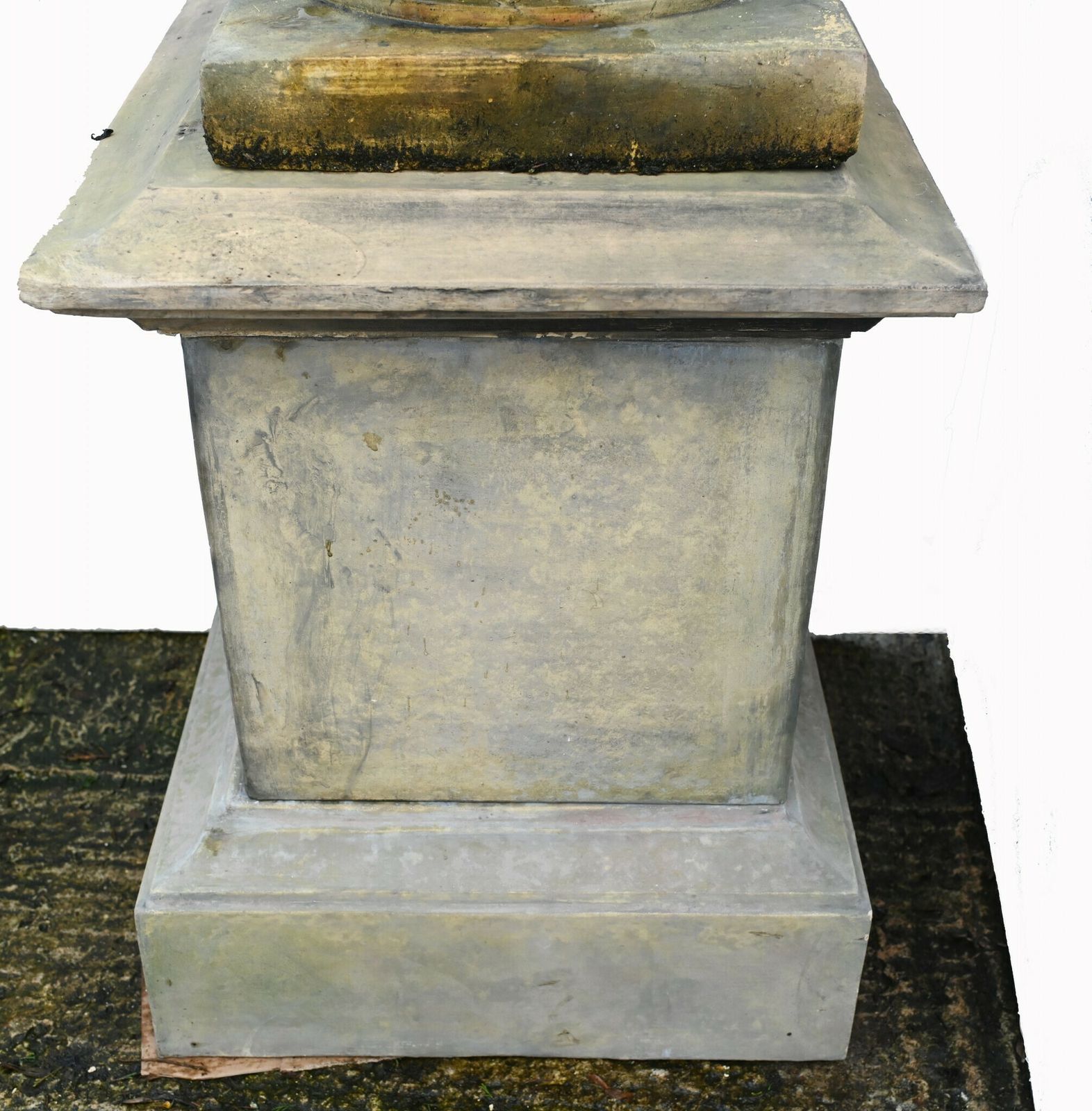 photo furniture Pair Stone Garden Urns Classical Amphora English Garden Vase