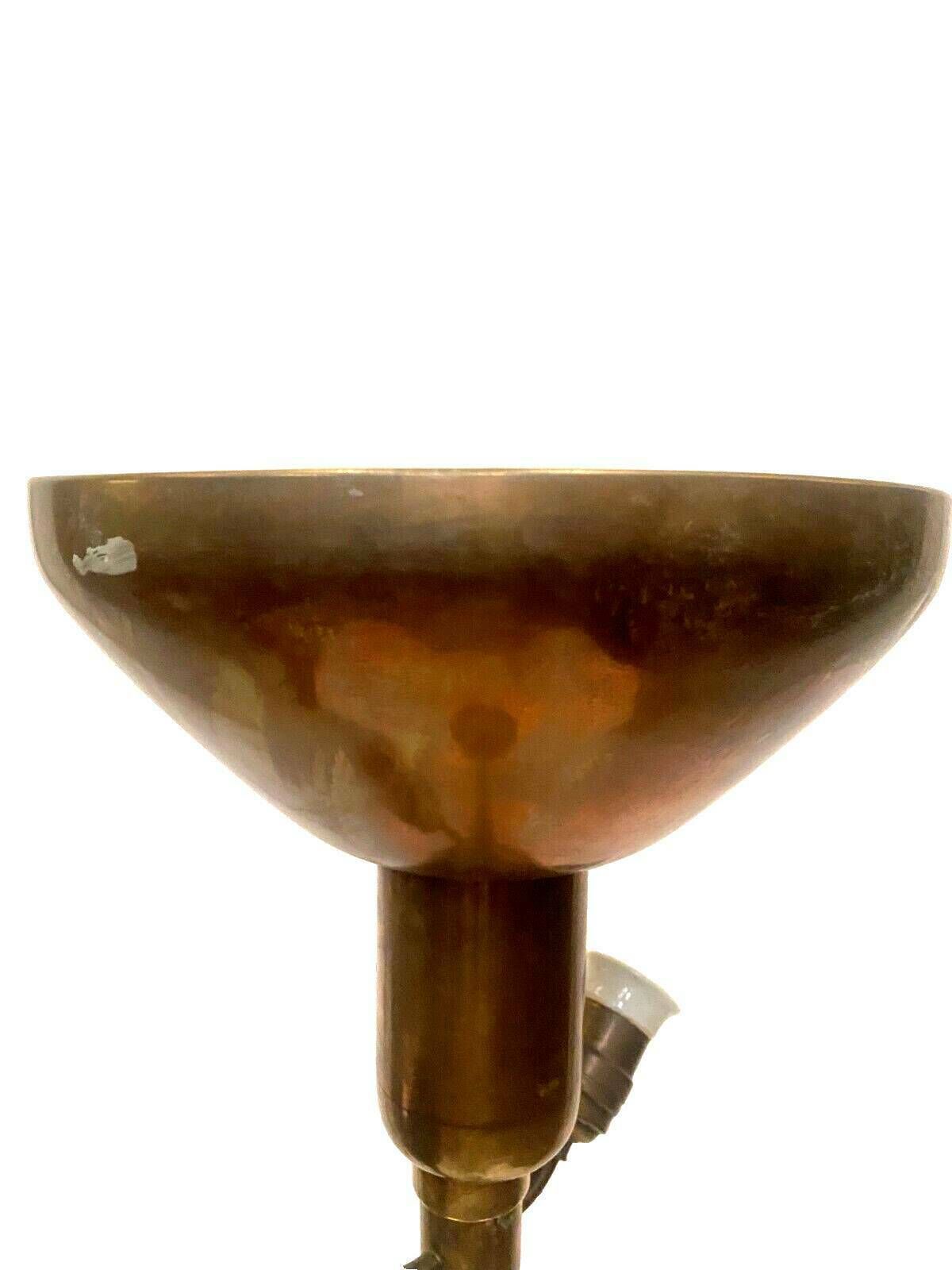 Amba Brand Art Deco Floor Lamp In 20th Century Brass photo Lighting