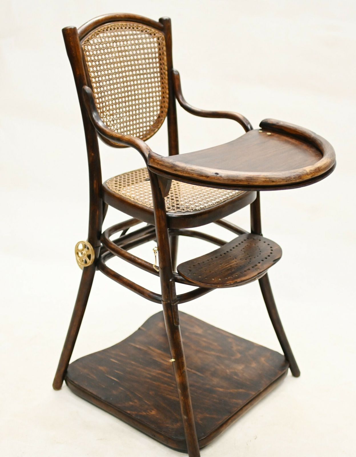Antique High Chair Childrens Seat Arts And Crafts photo vinterior