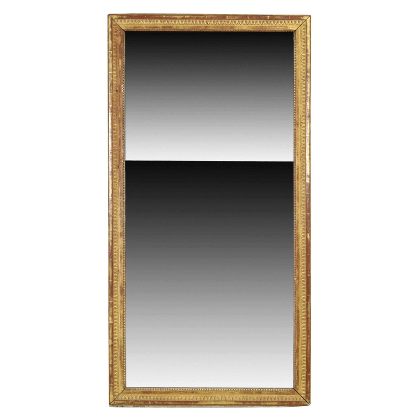 French 19th Century Giltwood Split Glass Mirror