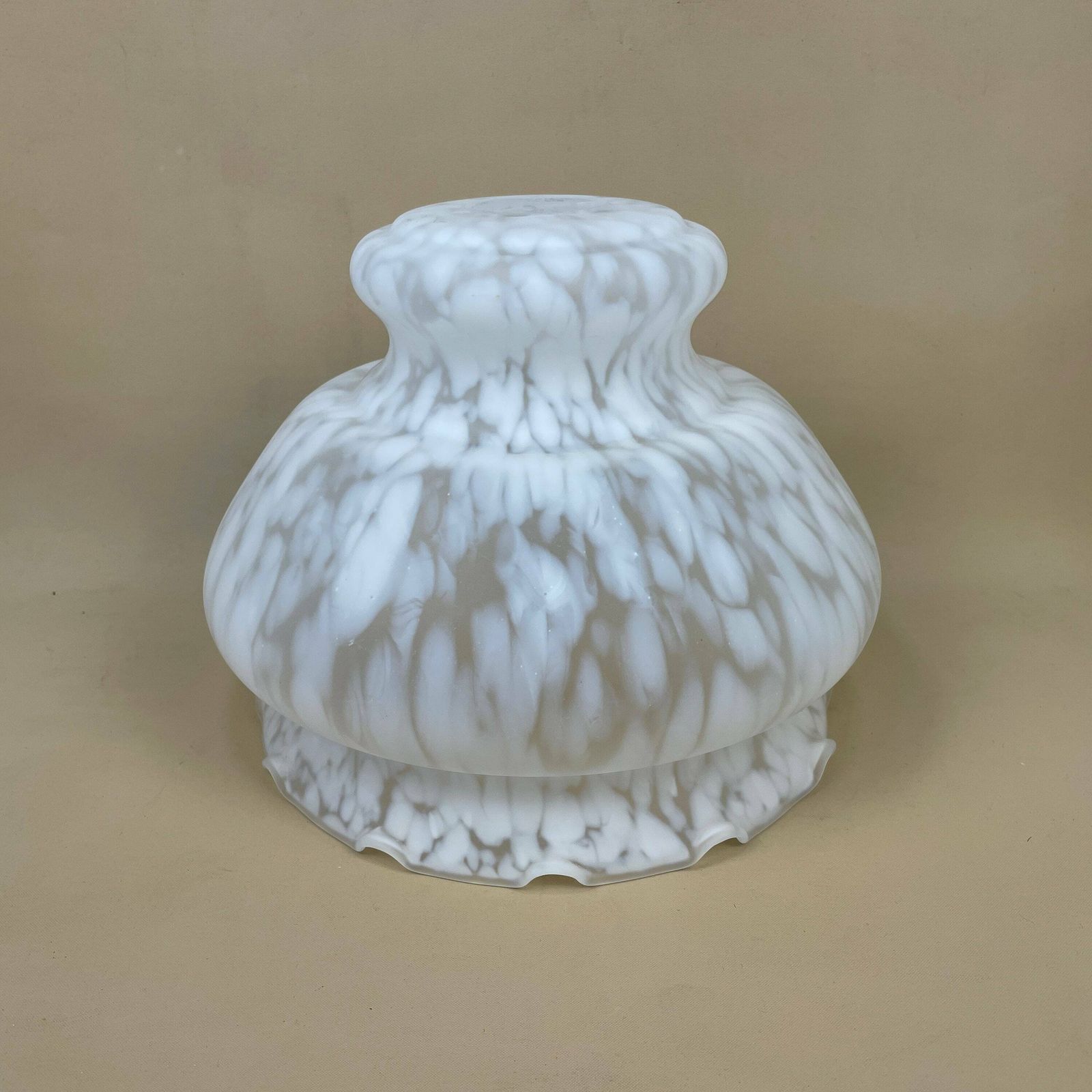 Glass Ceiling Lamp Shade White Speckled Lampshade Stain Glass Tiffany Style Lightshade Light Patterned Frosted Milky Pendant Art Deco photo furniture