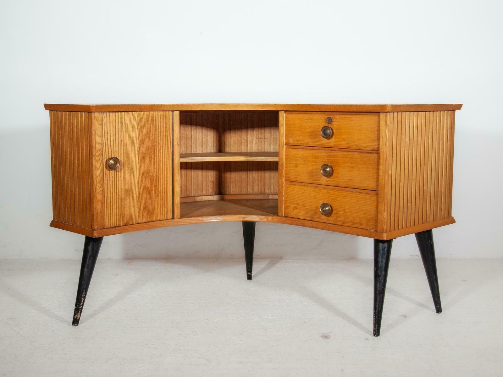 Boomerang Shaped Desk, Shop Counter, 1950s By Alfred Hendrickx photo Furniture