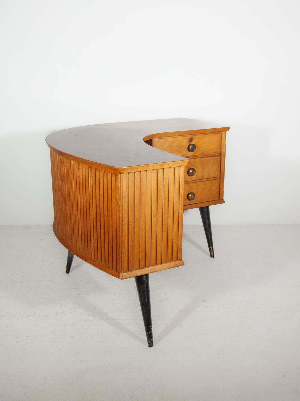 photo for sale Boomerang Shaped Desk, Shop Counter, 1950s By Alfred Hendrickx