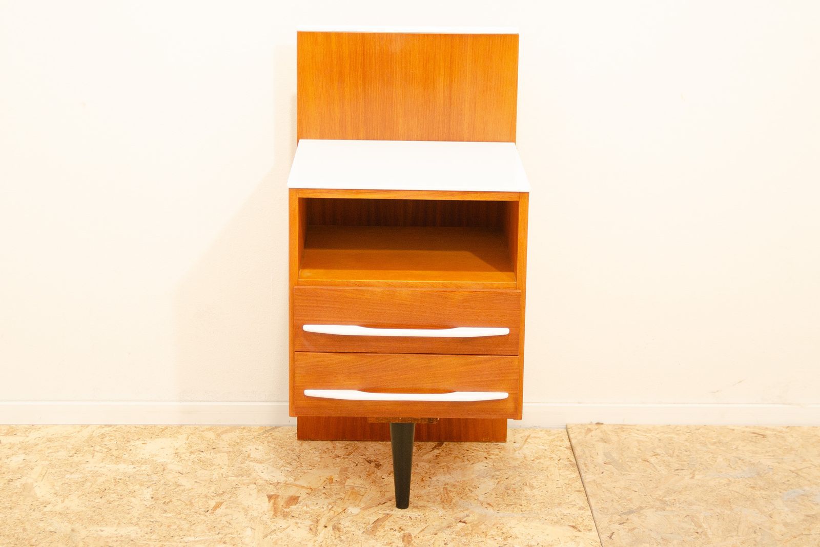 1168.0 Pair Of Fully Renovated Bedside Tables By Mojmír Požár, 1960's, Czechoslovakia photo