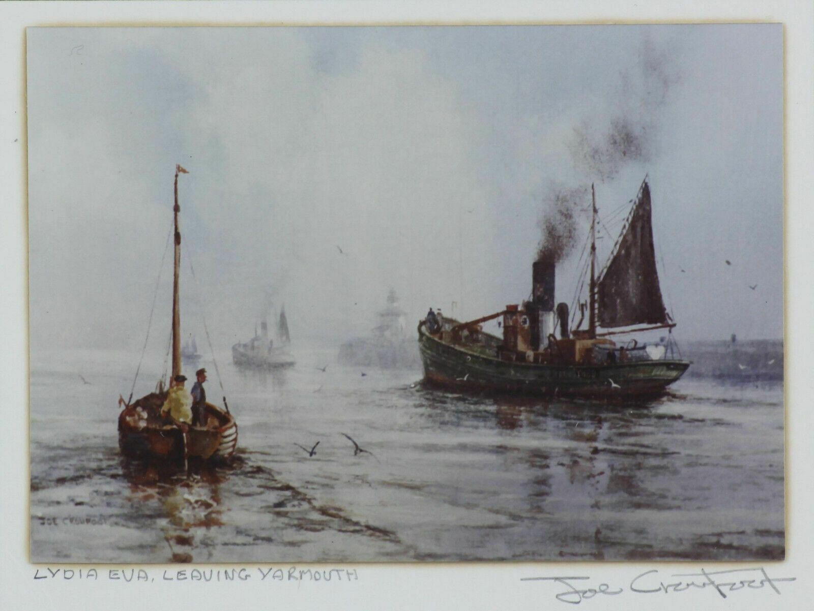 Photographic Print By Joe Crowfoot. Titled "Lydia Eva, Leaving Yarmouth" photo furniture
