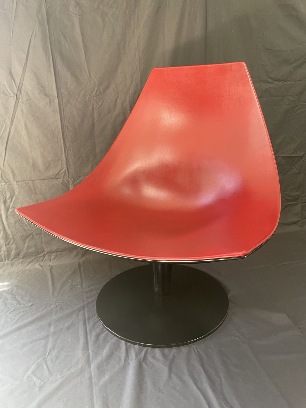 Vintage Leather Moon Armchair Lounge Swivel Chair By Pietro Arosio For Tacchini photo buy