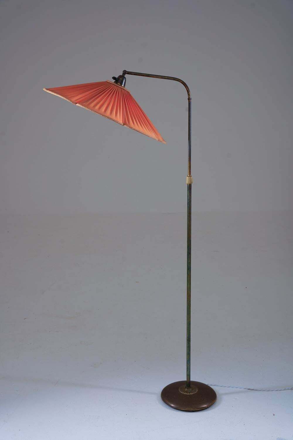 Swedish Modern Floor Lamp By Nordiska Kompaniet, 1940s photo furniture