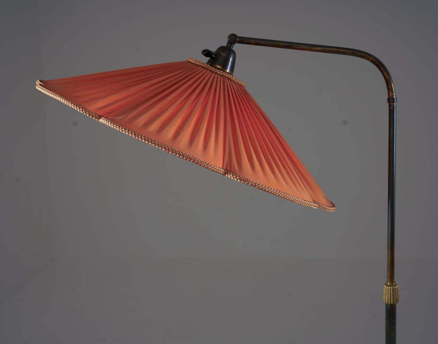Swedish Modern Floor Lamp By Nordiska Kompaniet, 1940s photo for sale