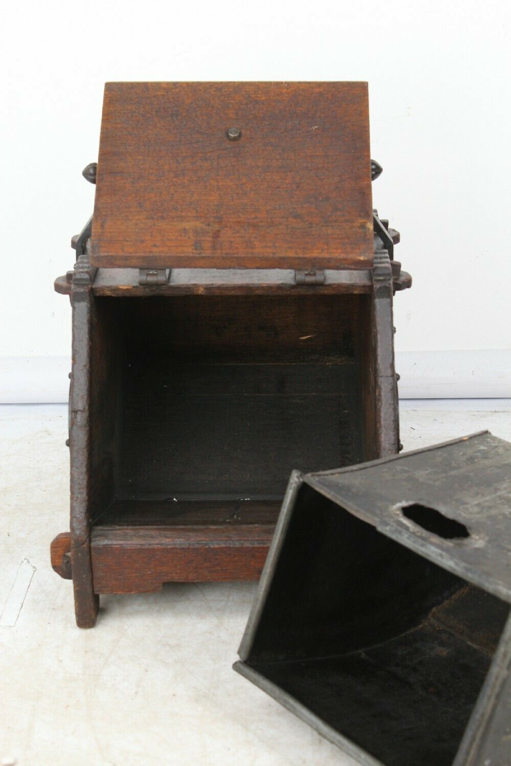 Victorian Gothic Revival Coal Scuttle Attributed To Christopher Dresser photo Home Fixtures
