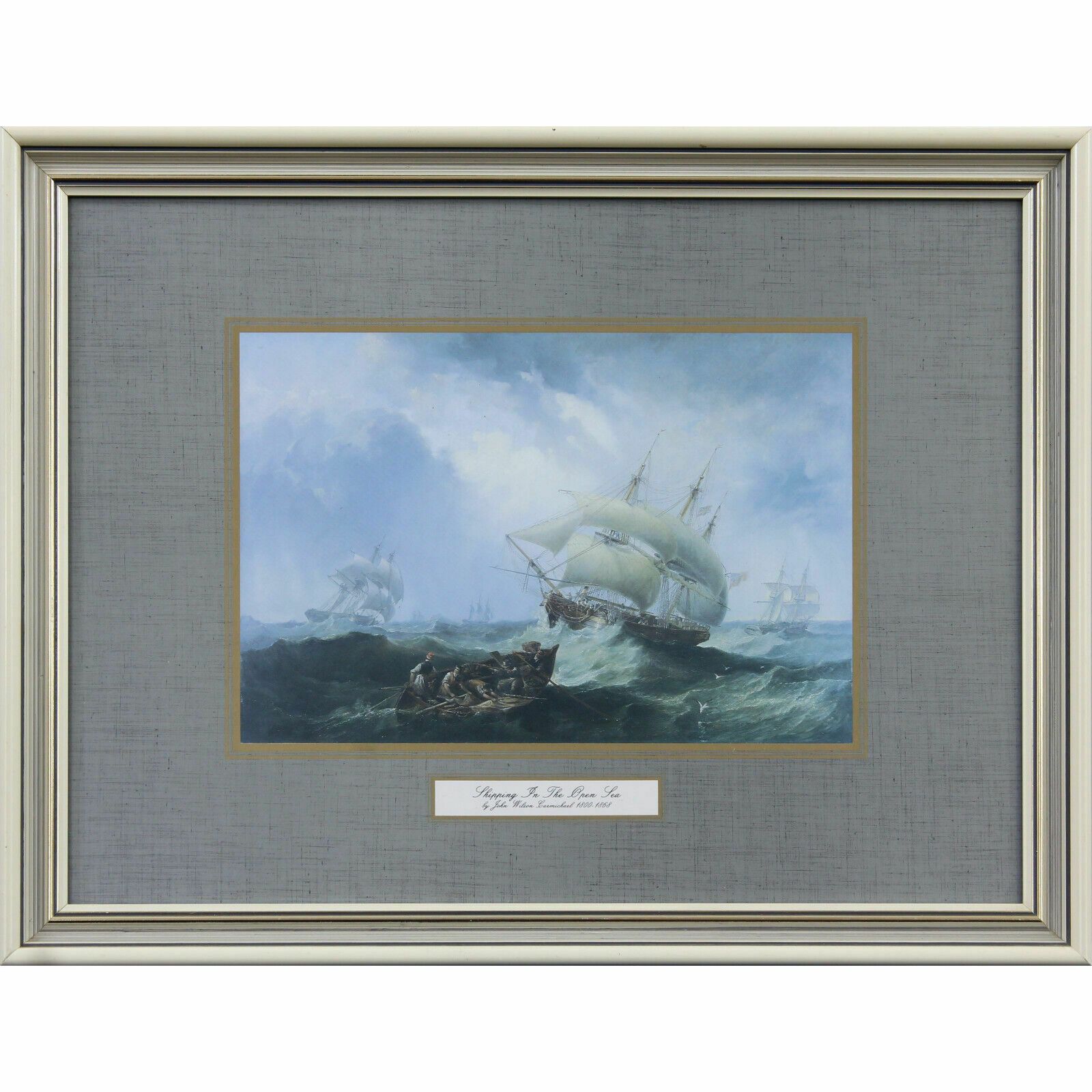3 Prints Of Ship Scenes By John Wilson Carmichael photo buy