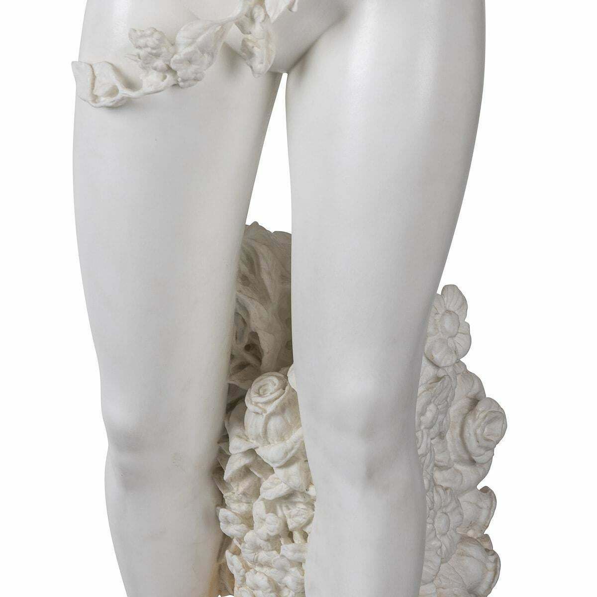 photo furniture 19th Century Italian Marble Figure Of A Nude, Adolfo Cipriani (1880 1930)