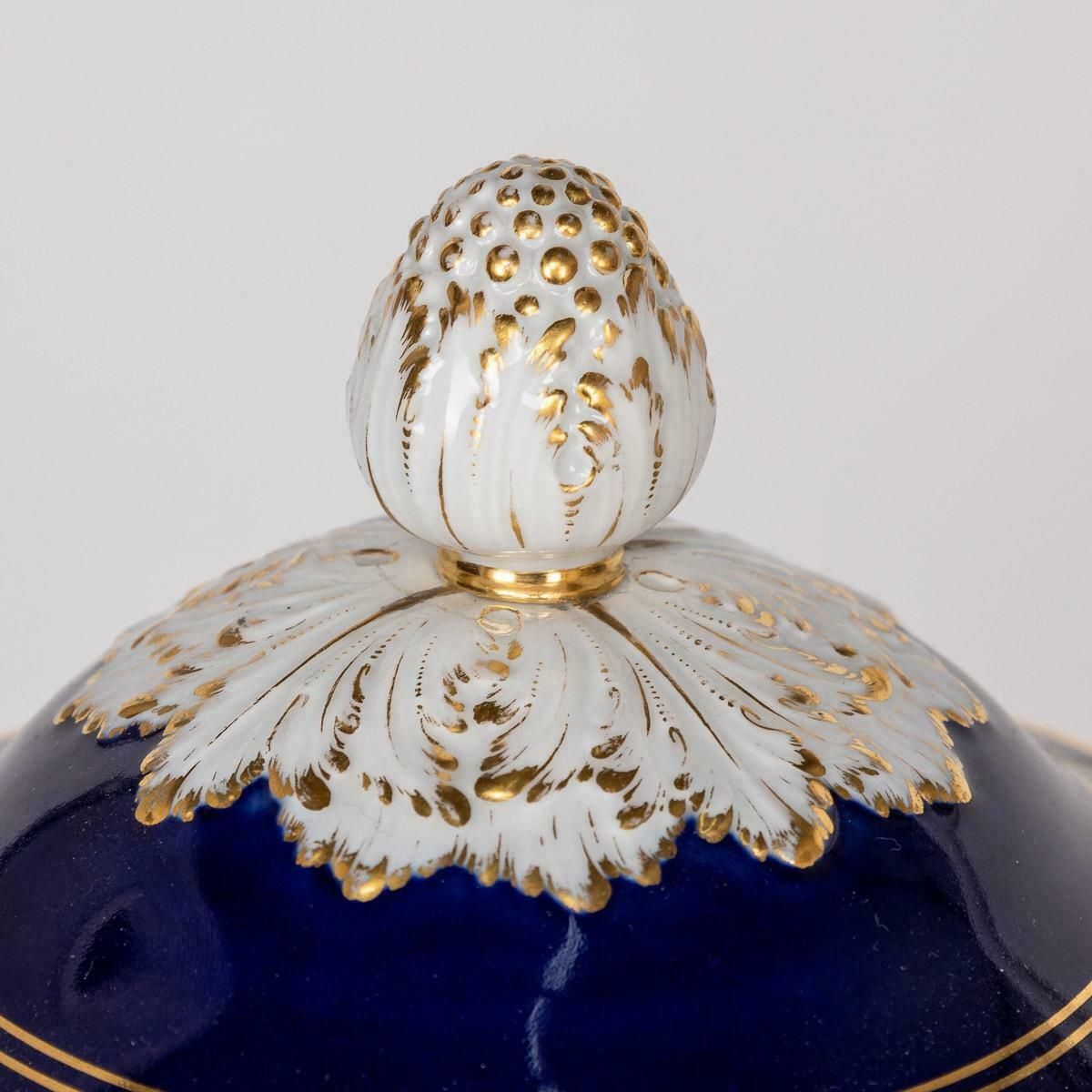 photo furniture Antique 19th Century German Kpm Porcelain Two Handled Vases And Covers C.1890