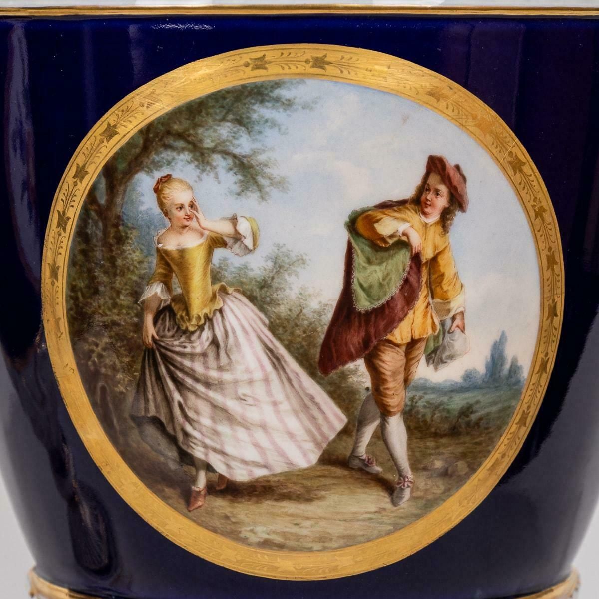 Home Decor Antique 19th Century German Kpm Porcelain Two Handled Vases And Covers C.1890 photo