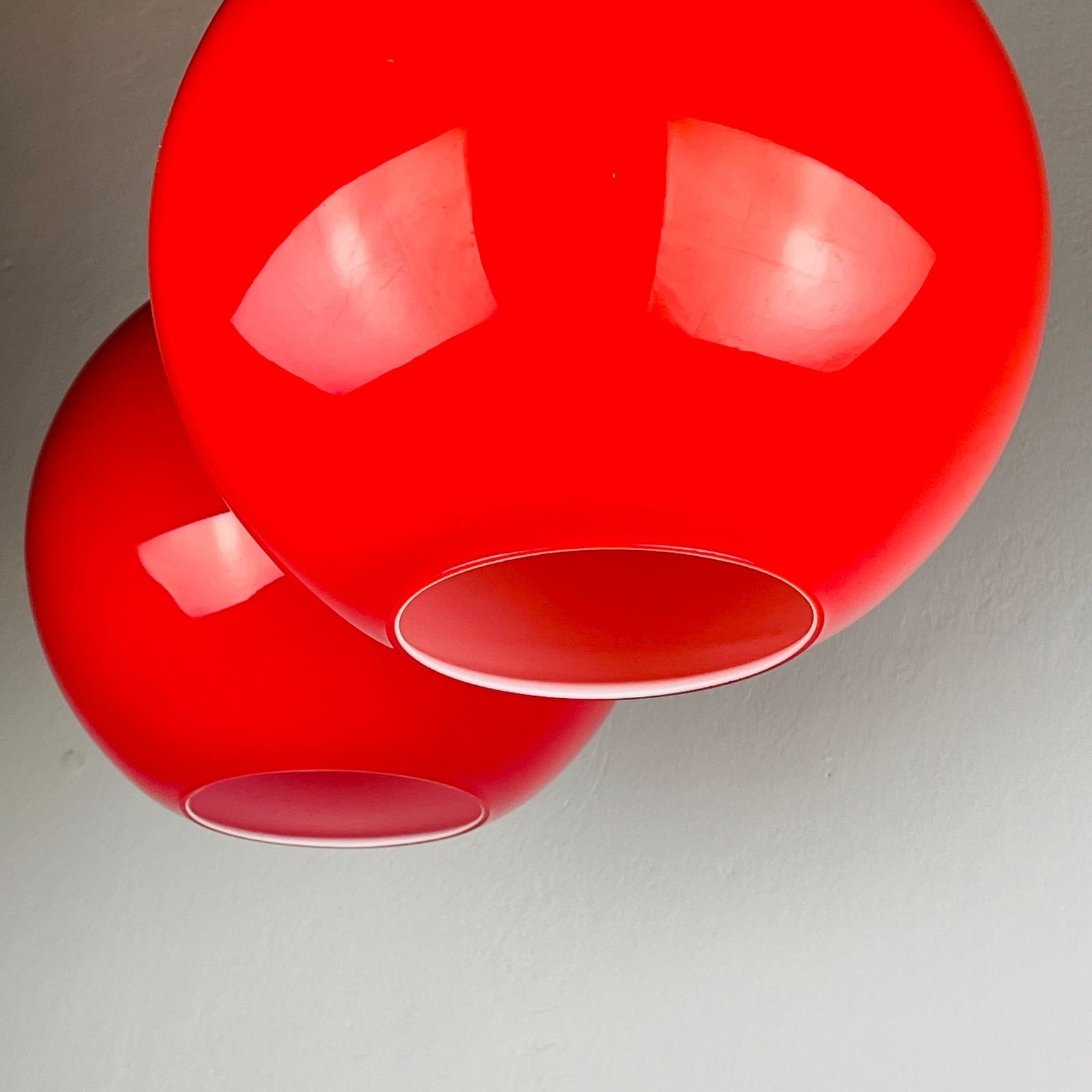 1 Of 2 Vintage Pendant Lamp By Sijaj Hrastnik Yugoslavia 1980s photo for sale