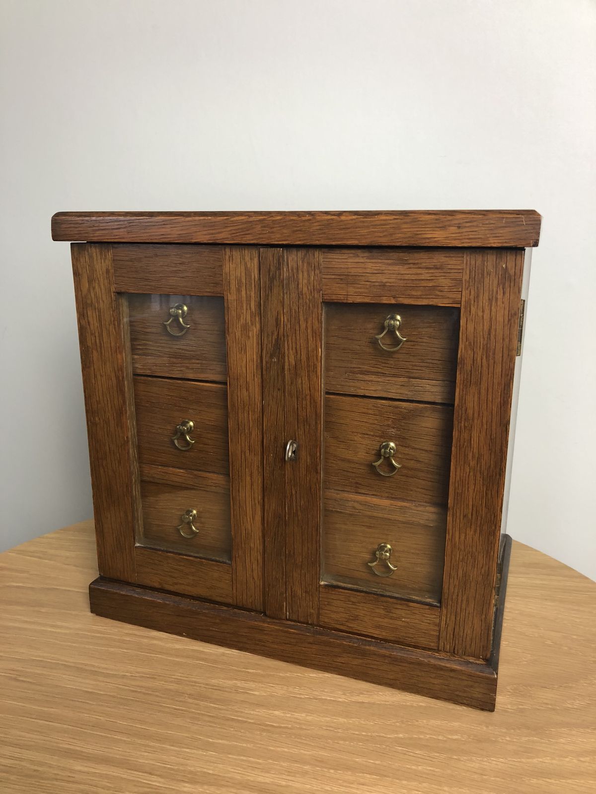 Antique Collector's Cabinet, 1900s photo furniture