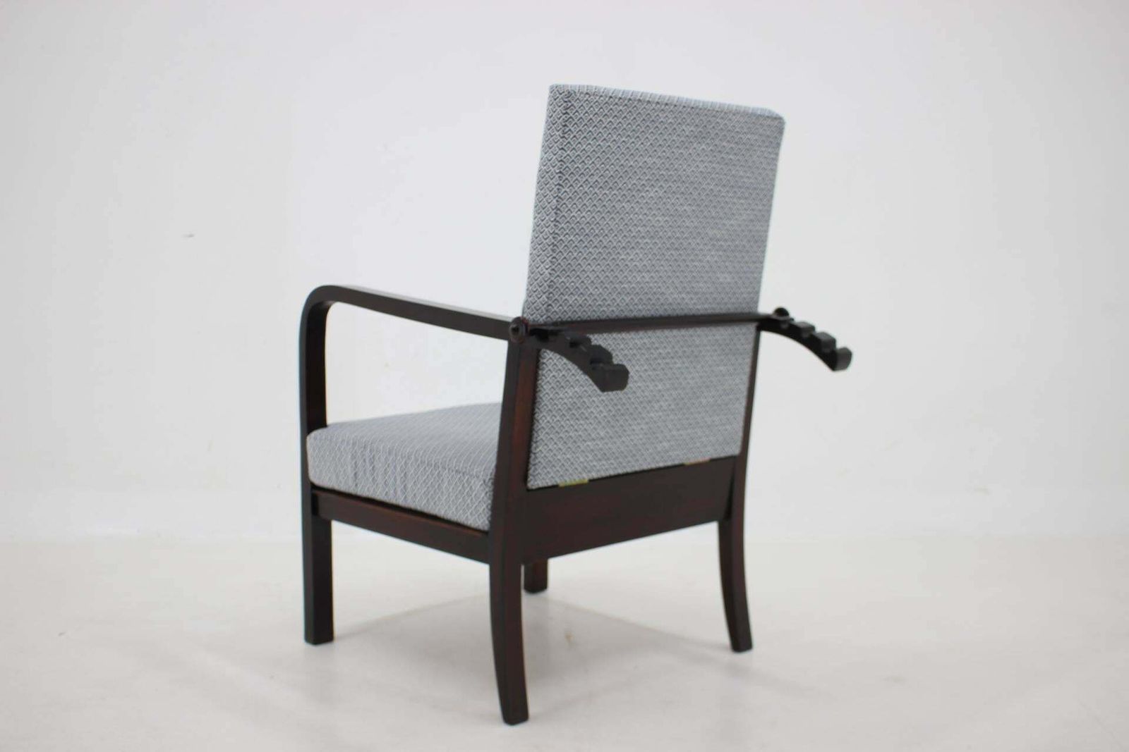 1940s Restored Beech Adjustable Armchair, Czechoslovakia photo buy