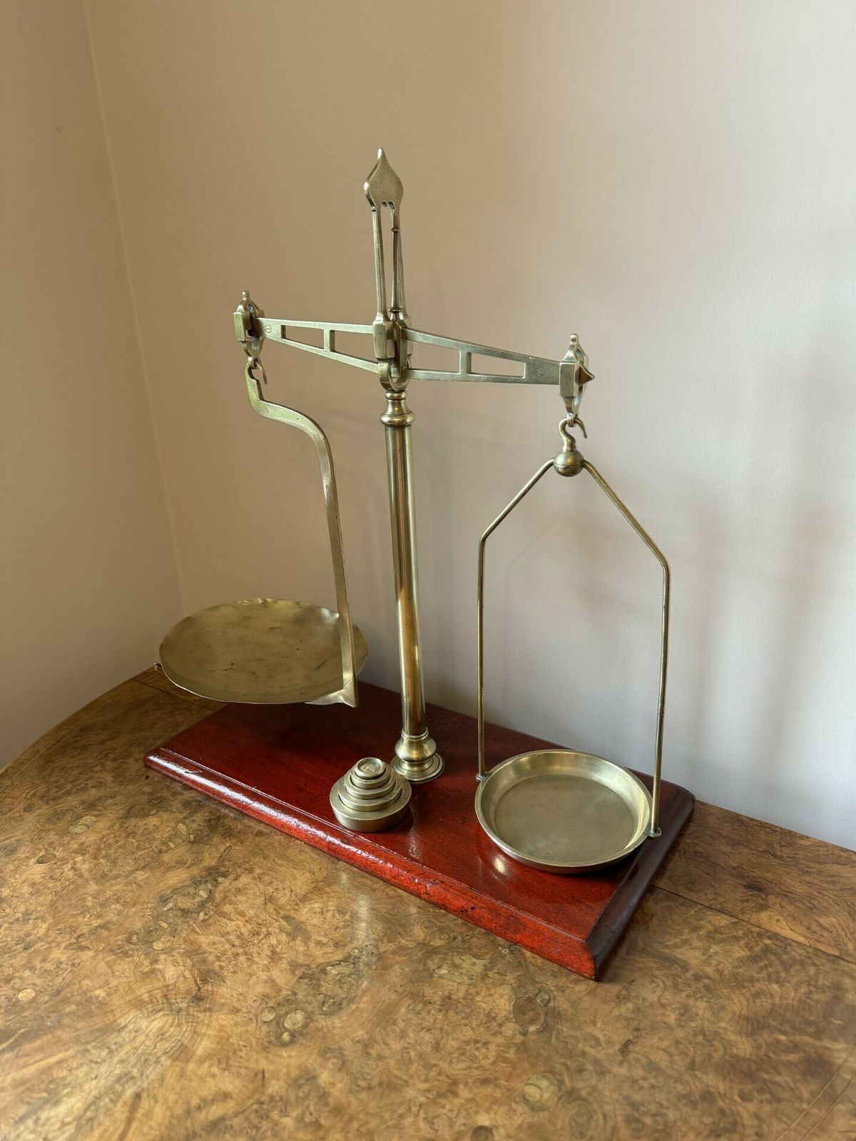 Quality Large Pair Of Victorian Scales By Parnall & Sons Of Bristol photo for sale