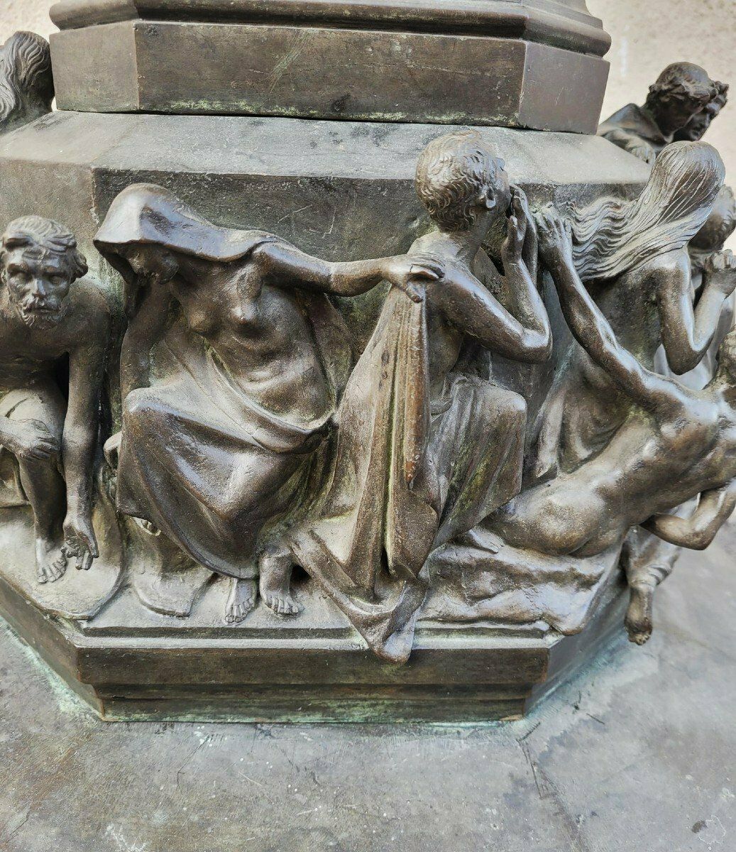 C Zocchi (After), Monument To Dante, Bronze Reduction, Late 19th/Early 20th Century photo 2500.0