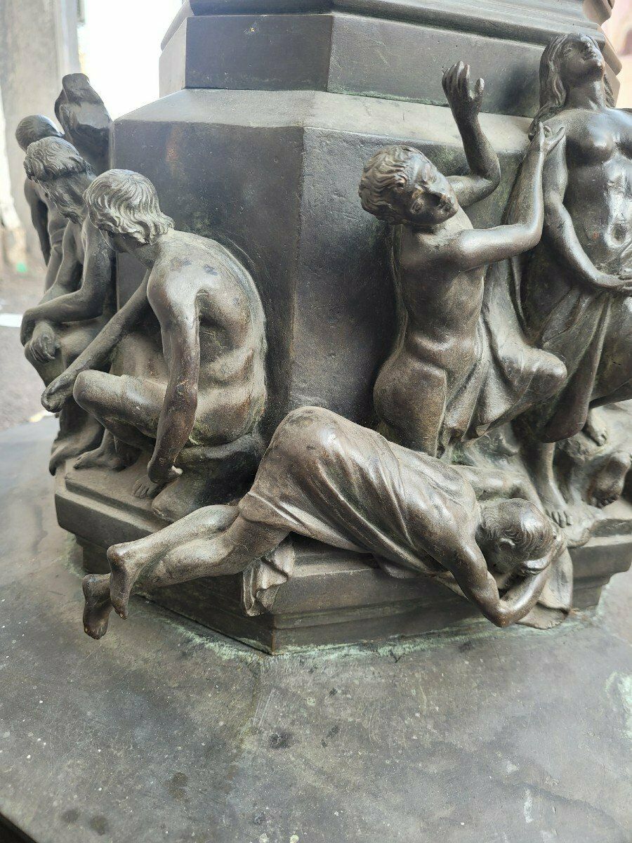 photo for sale C Zocchi (After), Monument To Dante, Bronze Reduction, Late 19th/Early 20th Century