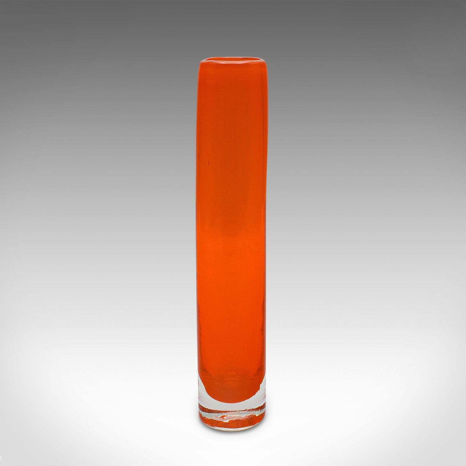 Duo Of Vintage Flower Sleeves, Scandinavian, Art Glass, Posy Vase, Circa 1970 photo 395.0