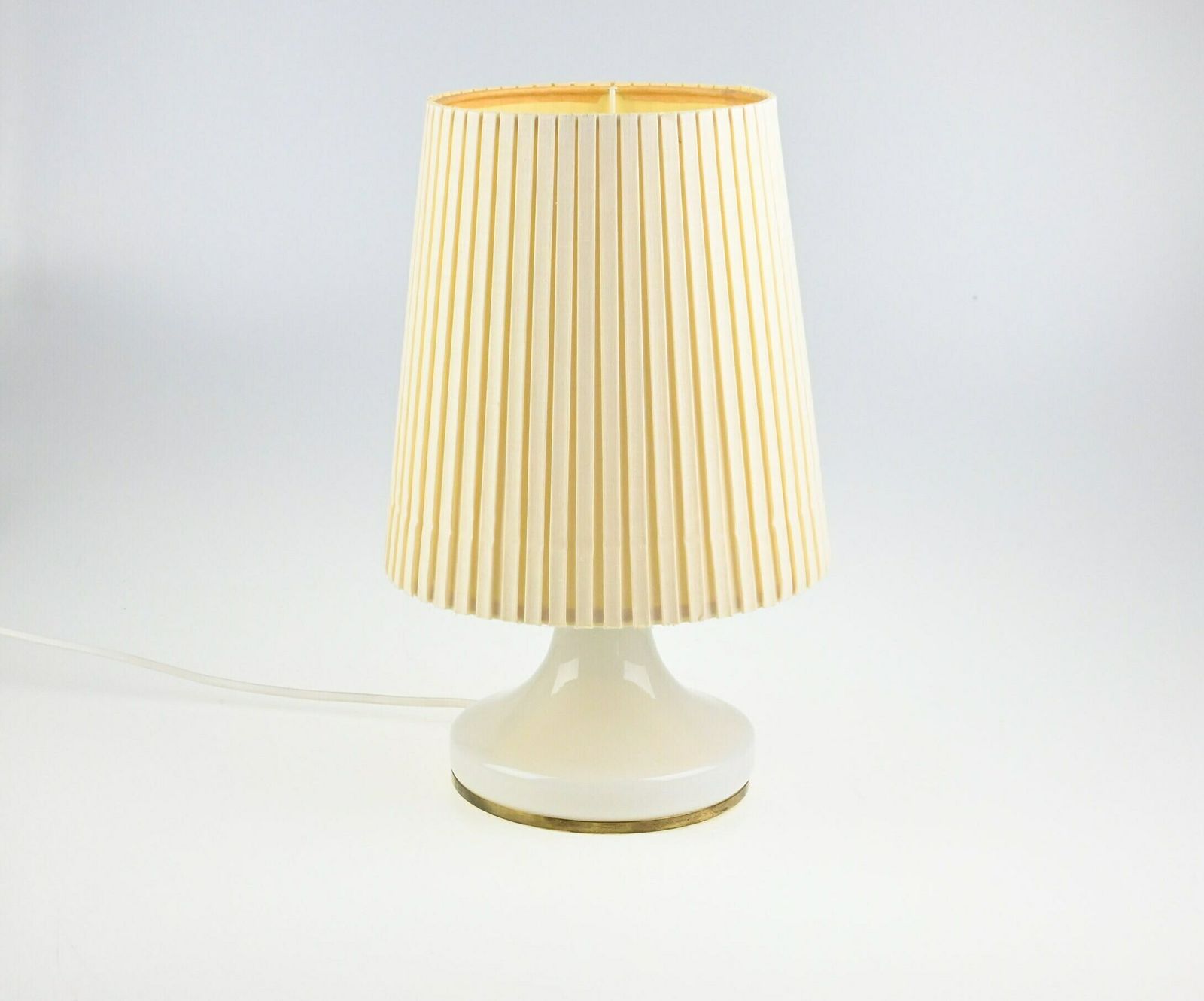 Glass Lamp, Desk Lamp, Mid Century Lamp, Table Lamp, Bedside Lamp, Mid Century Light, Modern Lamp, Vintage Light, Vintage Lighting photo for sale