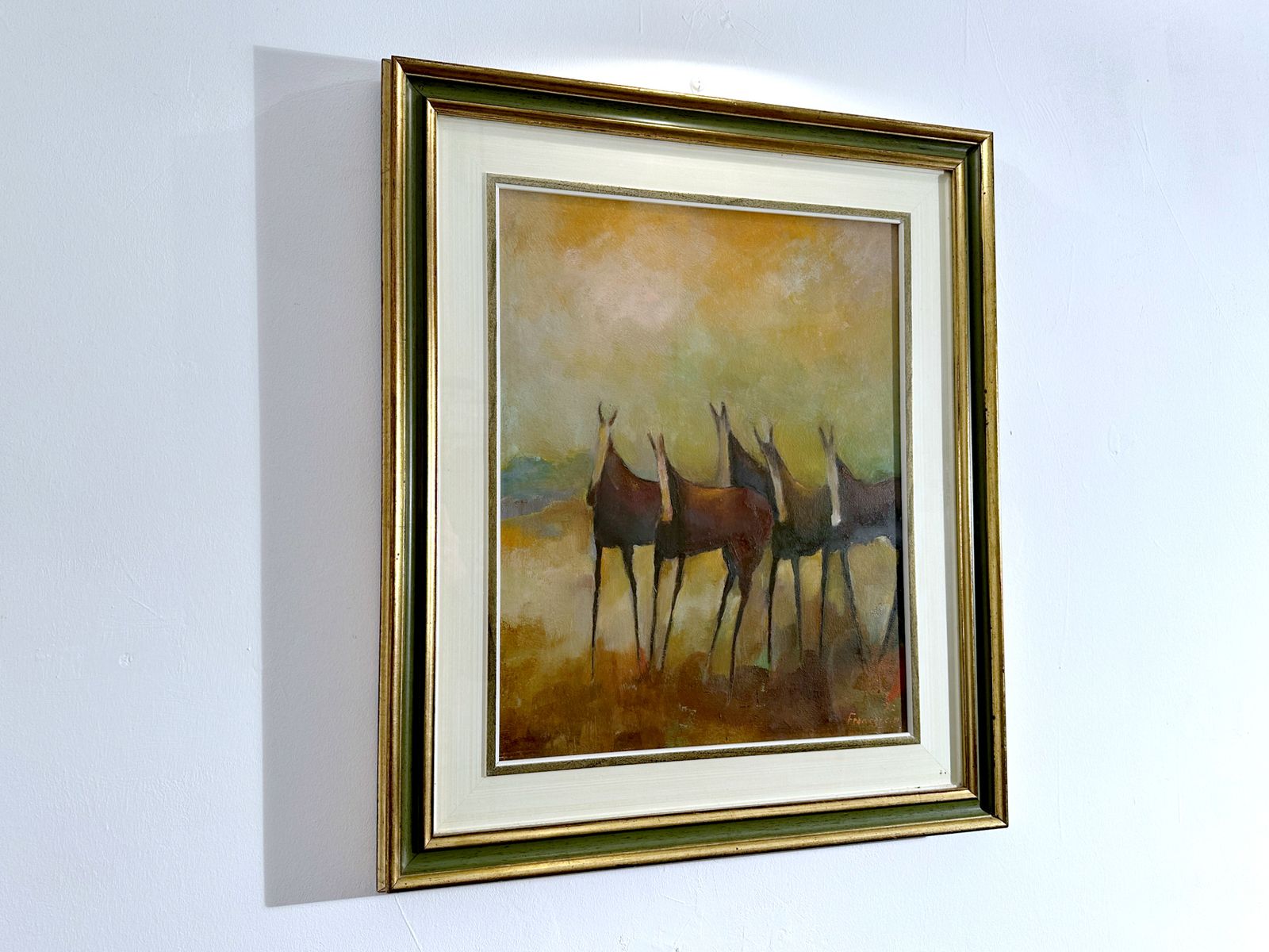 Oil On Canvas   Country Scene Signed Francaccio '77 photo Art