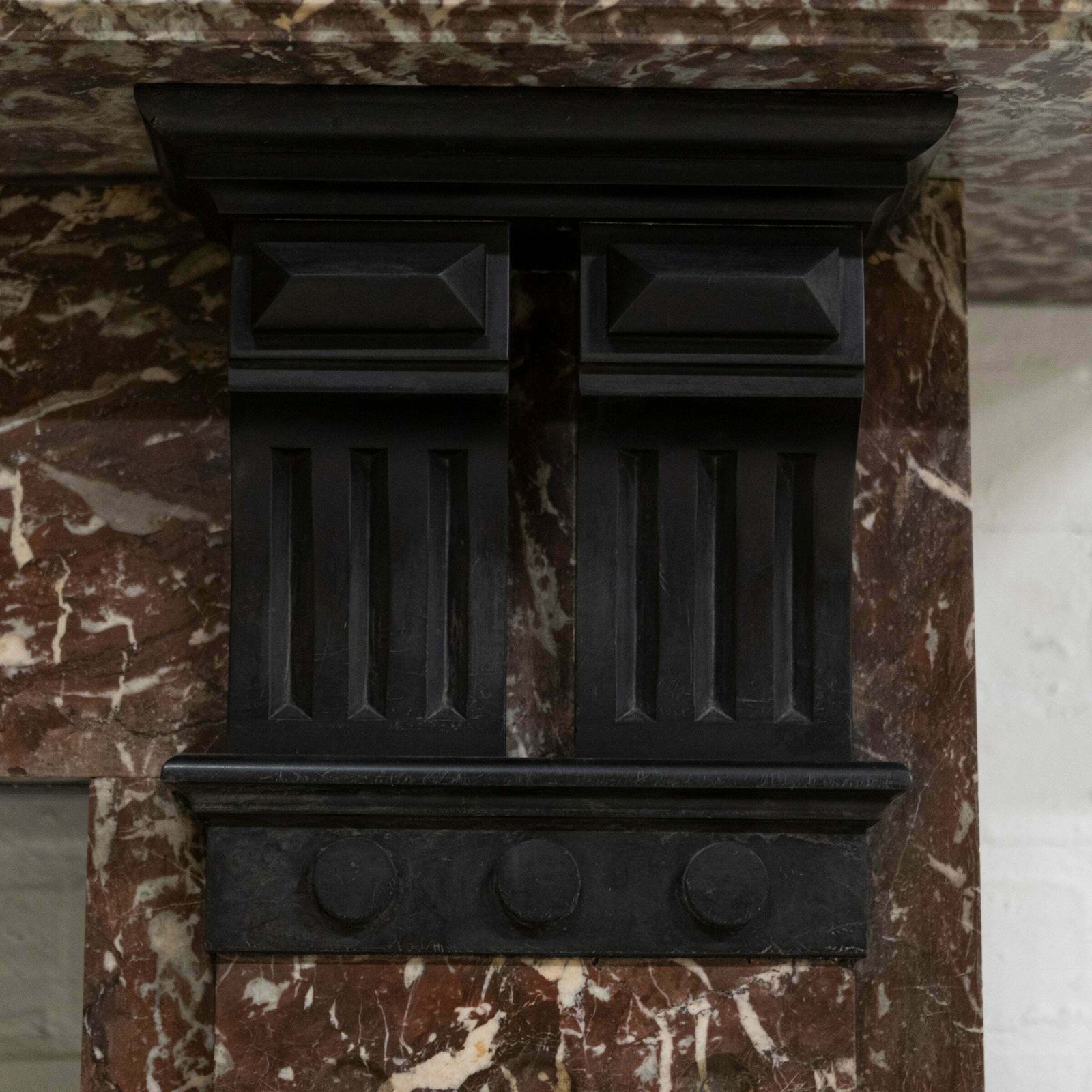 3000.0 Large Antique Rouge Royal Red Marble Fireplace Surround photo