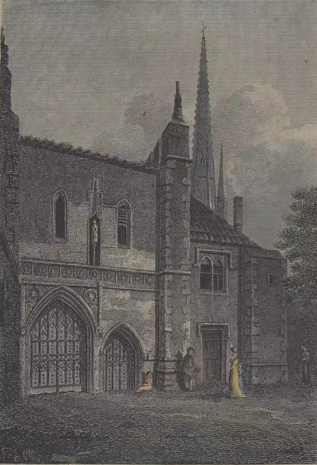 50.0 Set Of 3 Engravings/Print Of Norwich Cathedral photo