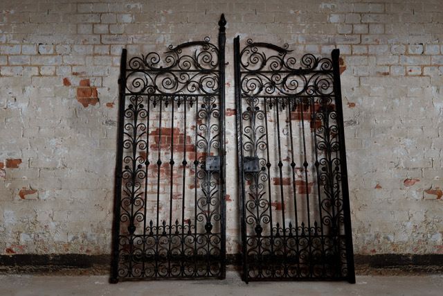 Pair Of Wrought Iron Victorian Gates