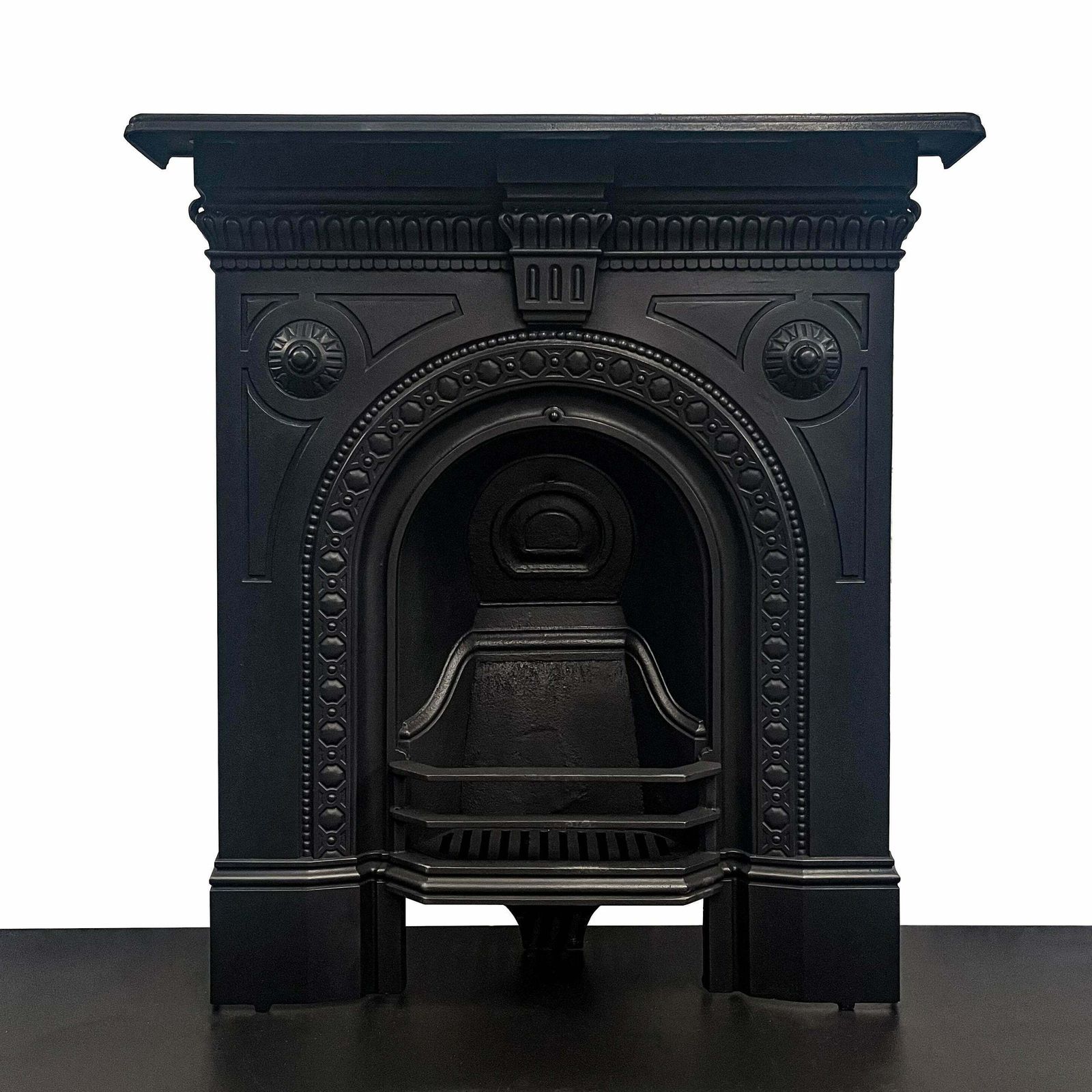 Antique Victorian Combination Cast Iron Fireplace