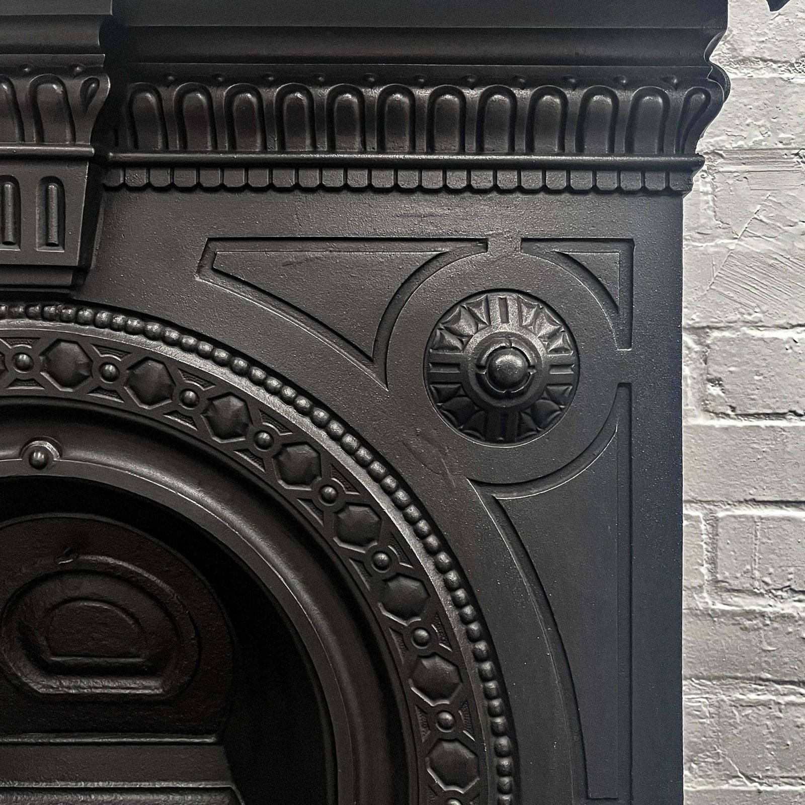 Antique Victorian Combination Cast Iron Fireplace photo furniture