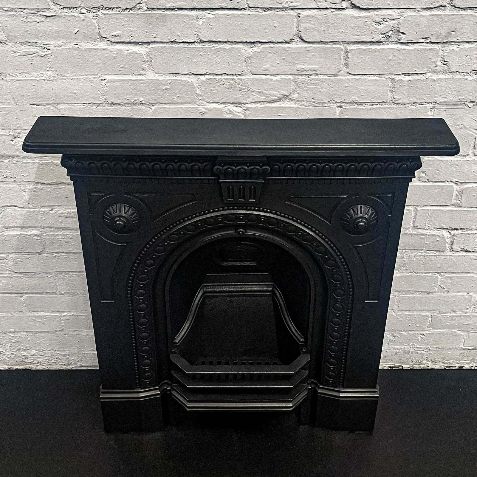 Antique Victorian Combination Cast Iron Fireplace photo vinterior