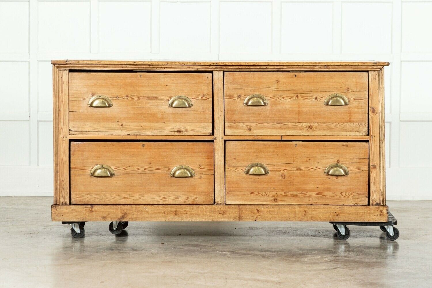 Large 19thc English Pine Counter Drawers photo furniture