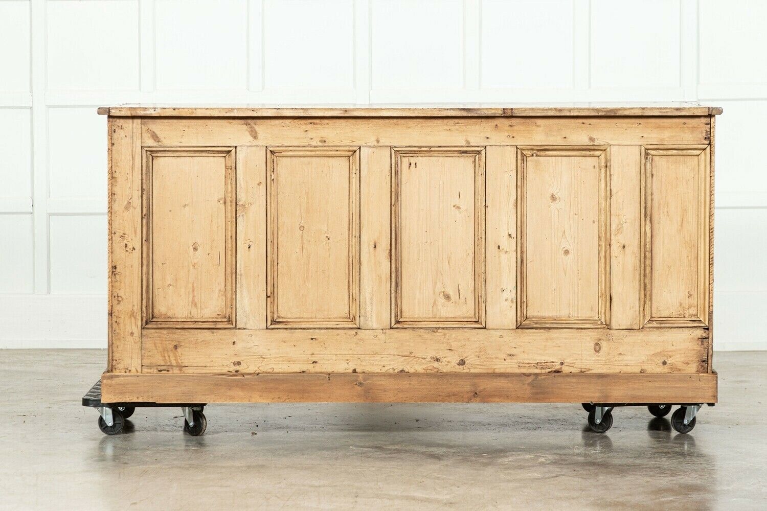 Large 19thc English Pine Counter Drawers photo for sale