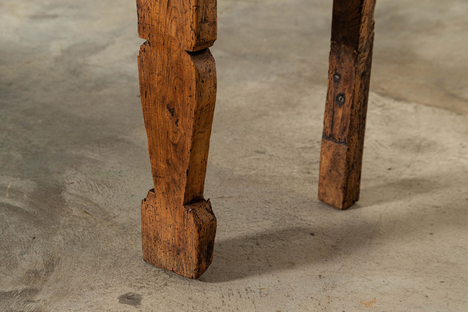 5693.0 Large English 18thc Vernacular Elm Dresser Base photo