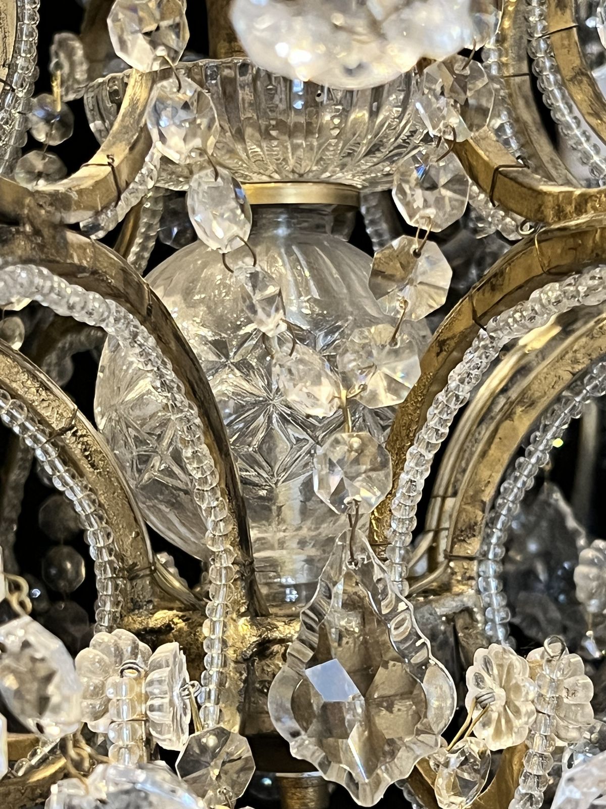 A Pair Of Eight Light Florentine Antique Chandeliers photo buy